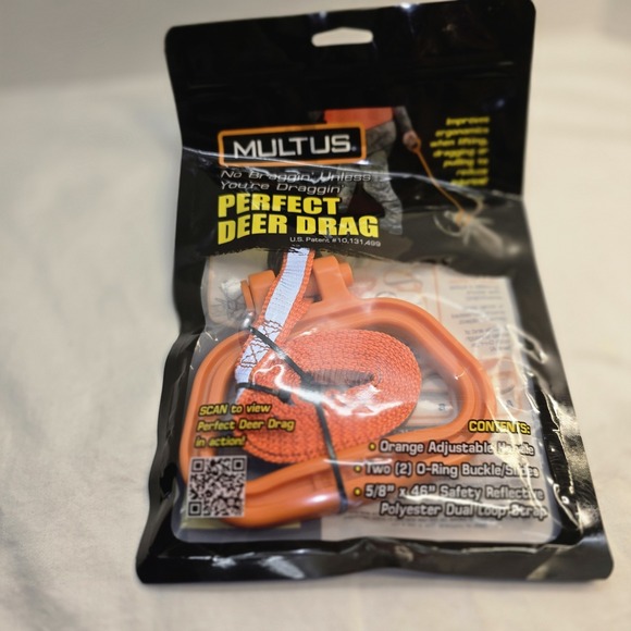 MULTUS Perfect Deer Drag Compact Comfort Grip Handle Game Dragger New - Picture 1 of 3